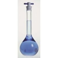 Kimble/Kontes KIMAX Volumetric Flasks with Color-Coded PTFE [ST] Stopper, Class A, Kimble Chase 28014F 250