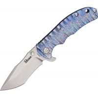 Kizer Cutlery Titanium Framelock Tanto w/ Stome Wash Finish