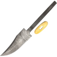 Knifemaking 4in Damascus Steel Clip Point Blade