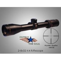 Kruger Optical 2-8x32mm K4 Hunting Rifle Scope w/ Hunting Duplex Reticle