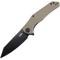 Kubey Flash Linerlock Tan 3.75 in Steel Folding Knife