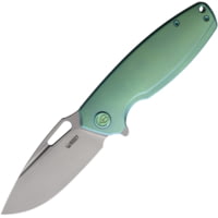 Kubey Tityus Green Ti 3.38in Folding Knife
