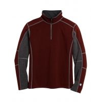 Kuhl Revel 1/4 Zip Jacket - Men's-Brick/Steel-Large