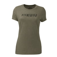 KUIU Women's Topo Block Logo T-Shirt in Military Green Size 2XL E1C21642