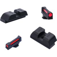 L2D Combat Glock 9mm/.40S&amp;W/.357 SIG Standard Height Fiber Optic Sight Set