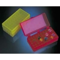 Labcon Freezer Boxes 2709-229-000 100-Place Box With Attached Hinged Lid, Pack of 5
