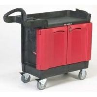 Lagasse Brothers TradeMaster Mobile Cabinet Carts and Work Centers, Rubbermaid 454888 BLA Four-Drawer And Cabinet Cart, Large