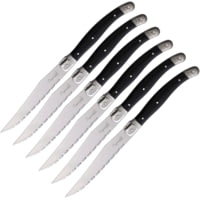 Laguiole LA TOUR Black 6-Piece Steak Knife Set