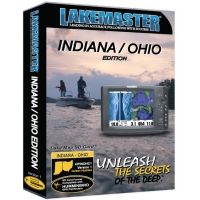 Lakemaster HPINOHC1 Indiana/Ohio Marine Map for HumminBird GPS
