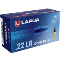 Lapua Center-X .22 Long Rifle 40 grain LRN Brass Cased Rimfire Ammunition