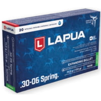 Lapua Naturalis .30-06 Springfield 170 grain Solid Brass Cased Centerfire Rifle Ammunition
