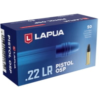 Lapua Pistol OSP .22 Long Rifle 40 grain Lead Round Nose Brass Cased Rimfire Ammunition
