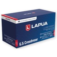 Lapua Scenar 6.5 Creedmoor 123 grain Scenar Open Tip Match Brass Cased Centerfire Rifle Ammunition
