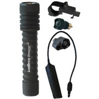 Steiner Laser Devices Incandescent / LED Flashlight OV-2 w/ Push Button Tailcap, Dual Tailcap, Pressure Pad Switch and Mount