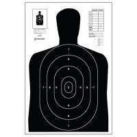 Law Enforcement Targets B-27E Economy Silhouette Target 23x35 Inch Black 100 Per Case B-27E-BLACK