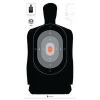 Law Enforcement Targets B-27NCJA Dark-to-Light Silhouette Target 24x45 Inch 100 Per Case