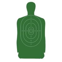 Law Enforcement Targets B-27S Standard Silhouette Target 24x45 Inch Green 100 Per Case B-27S-GREEN