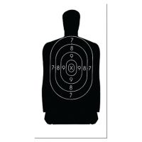 Law Enforcement Targets B-29 50 Foot Reduction Of B-27 Police Silhouette 11.5x22 Inch Black 100 Per Case B-29L