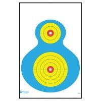 Action Target High Visibility Fluorescent Silhouette Target, Pack of 100