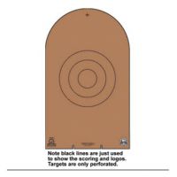 Law Enforcement Targets NRA D-1 Cardboard Bianchi Cup Tombstone 100 Per Case NRA-D-1CB