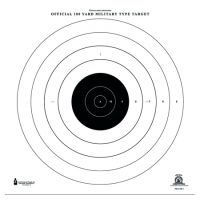 Law Enforcement Targets NRA-SR-1 100 Yard Rapid Fire Military Target 21x21 Inch Black/White 100 Per Case