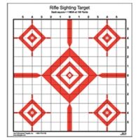 Law Enforcement Targets SI-13 Rifle Sighting Target 14x15 Inch Red/Black 100 Per Case