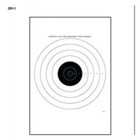 Law Enforcement Targets SR-1 100 Yard Military Target 21x21 Inch Black 100 Per Case SR-1L