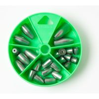 Lazer Sharp Steel Worm Weights Dial Pack