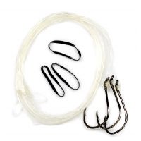 Lazer Sharp Tarpon Pro Rig w/ Fluorocarbon, Platinum Black