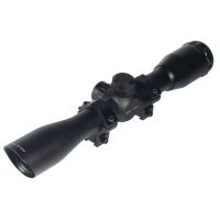 Leapers Golden Image Classic TS 4x32mm Full Size Mil-dot Rifle Scope with Airgun - 22 Scope Rings and Pre-adjustment at 35 Yards