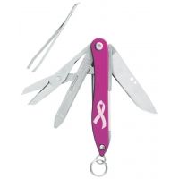 Leatherman Style 5-in-1 Breast Cancer Awareness Pink Keychain Multi-Tool