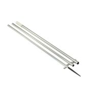Lee's Tackle 16ft Bright Silver Pole w/ Black Spike Step Tube 1 3/8in