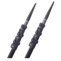 Lee's Tackle 20' Telescoping Carbon Fiber Poles Fits 2" Steel Tube Holder w/1.875" ID