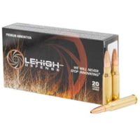 Lehigh Defense .308 Winchester 160 Grain Extreme Chaos Brass Rifle Ammunition