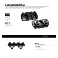 Leofoto MLP-40 M-LOK QR Plates - Picatinny