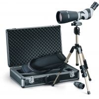 Leupold Kenai 30x, 25-60x80mm HD Spotting Scope Angled Gray/Black