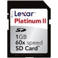 Lexar 1GB Platinum II 60x Secure Digital Memory Card LR-MC-SD-SD1GB60664