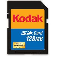Lexar Kodak 128 MB Secure Digital SD Memory Card KPSD128SCS
