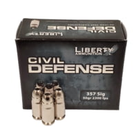 Liberty Ammunition Civil Defense .357 SIG 50 grain Hollow Point Centerfire Pistol Ammunition