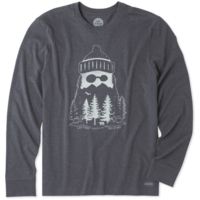 Life Is Good Mountain Beard Long Sleeve Crusher Tee Men's