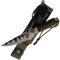 Linton Cutlery Cord Wrapped Camo Knife w/ Sheath