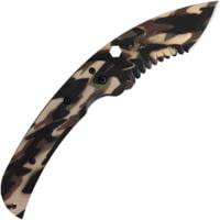 Linton Cutlery Large Tactical Camo Serrated Textured Knife
