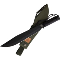 Linton Cutlery 18.25in Black Cord Wrapped Machete