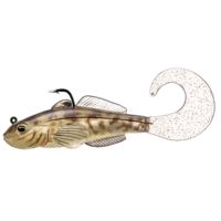 Live Target Goby soft plastic,medium sink,natural1/0 GOB80ST605