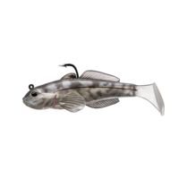 Live Target Goby soft plastic,medium sink,smoke1/0 GOB80PT603