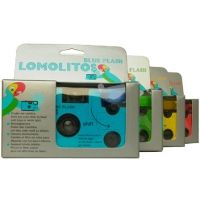 Lomographic Lomolitos Single-Use Colored-Flash Cameras 4 camera pack - Red, Blue, Green, Yellow