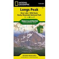 National Geographic Longs and McHenrys Peak Trail Map