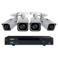Lorex 8-Channel 4K HD 2TB NVR w/ 4 Bullet Security IP Camera System &amp; Lorex Secure Connectivity