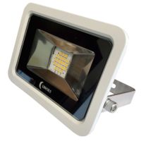 Lunasea Lighting 10W Slimline 1200 Lumens 120VAC Only LED Floodlight w/ White Housing