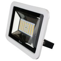 Lunasea Lighting 35W Slimline 120/240VAC Only 4500 Lumens LED Floodlight w/ White Housing
